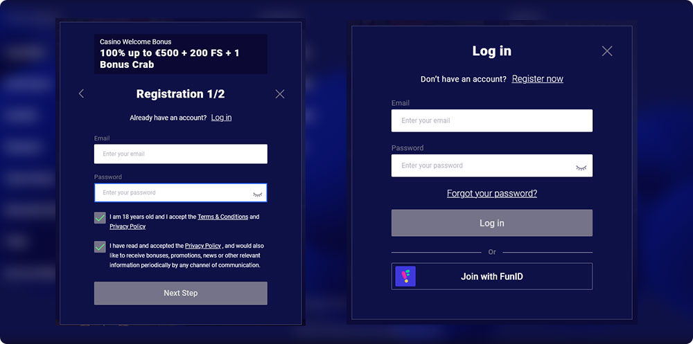 Frumzi Casino Login and Registration